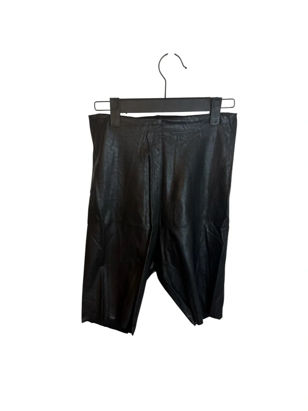 Commando Black Faux Leather Bike Shorts